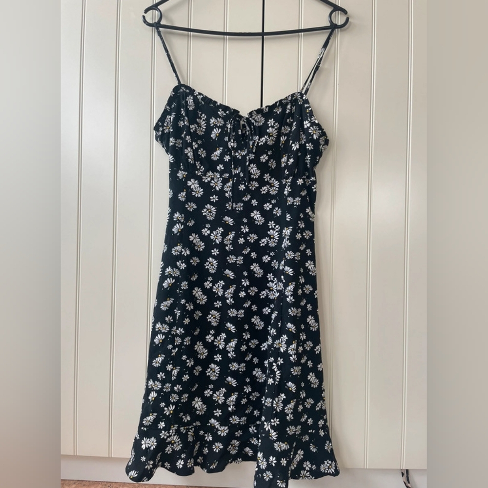 Floral Black Dress